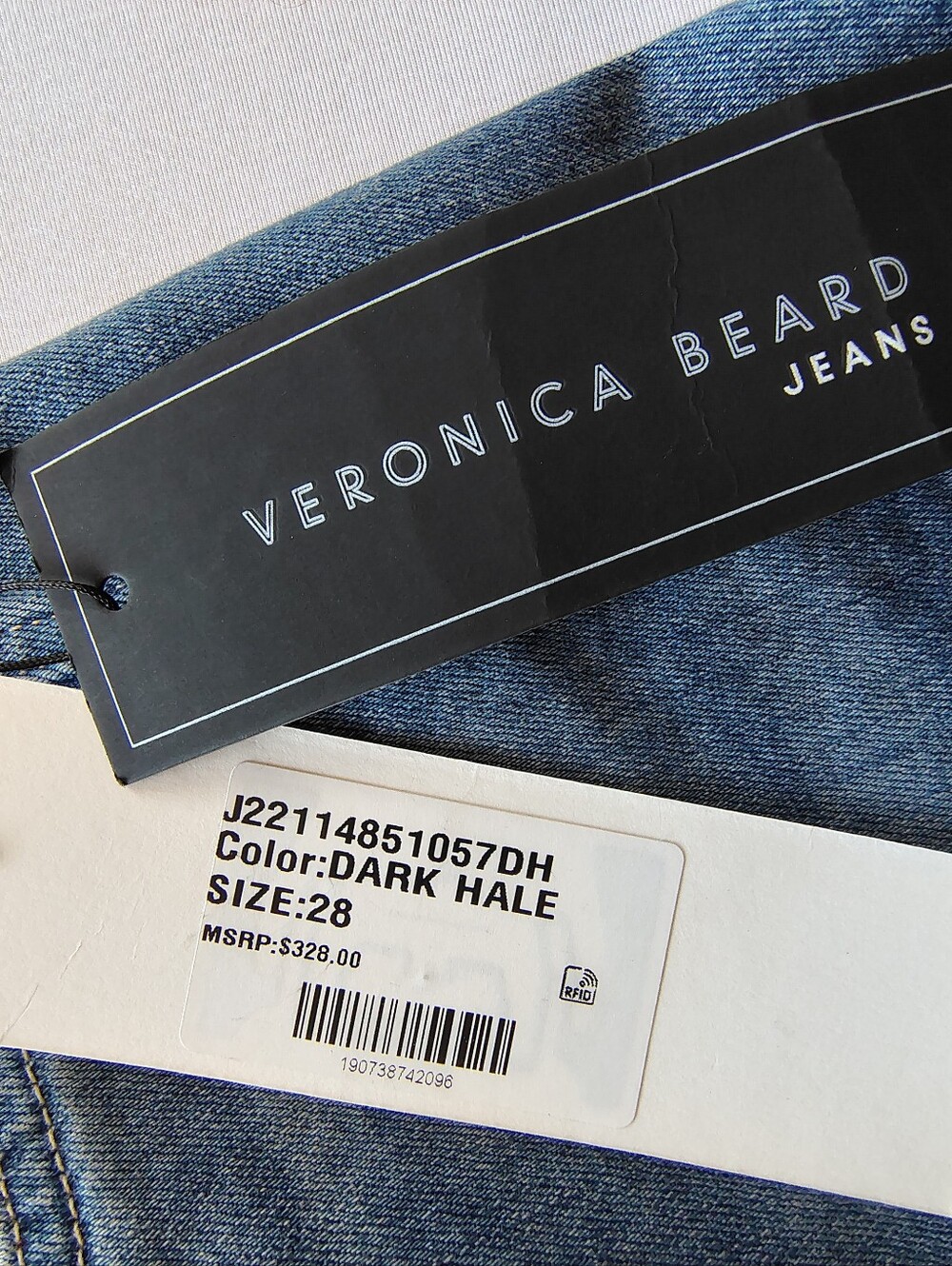 Women’s Blue Flared Jeans - Picture 7 of 12